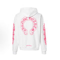 Pink Horseshoe Logo Hoodie (White)