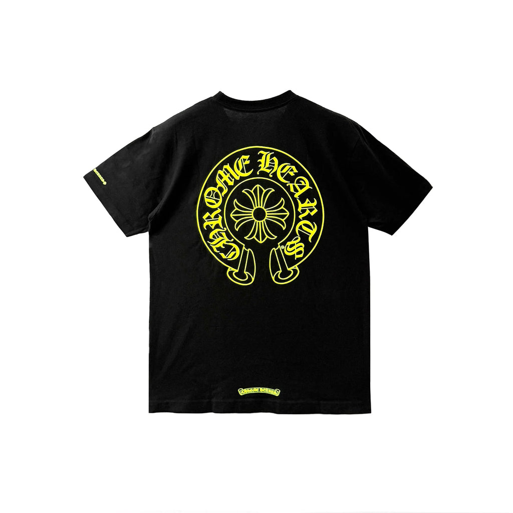 Neon Horseshoe Logo T-Shirt (Black)