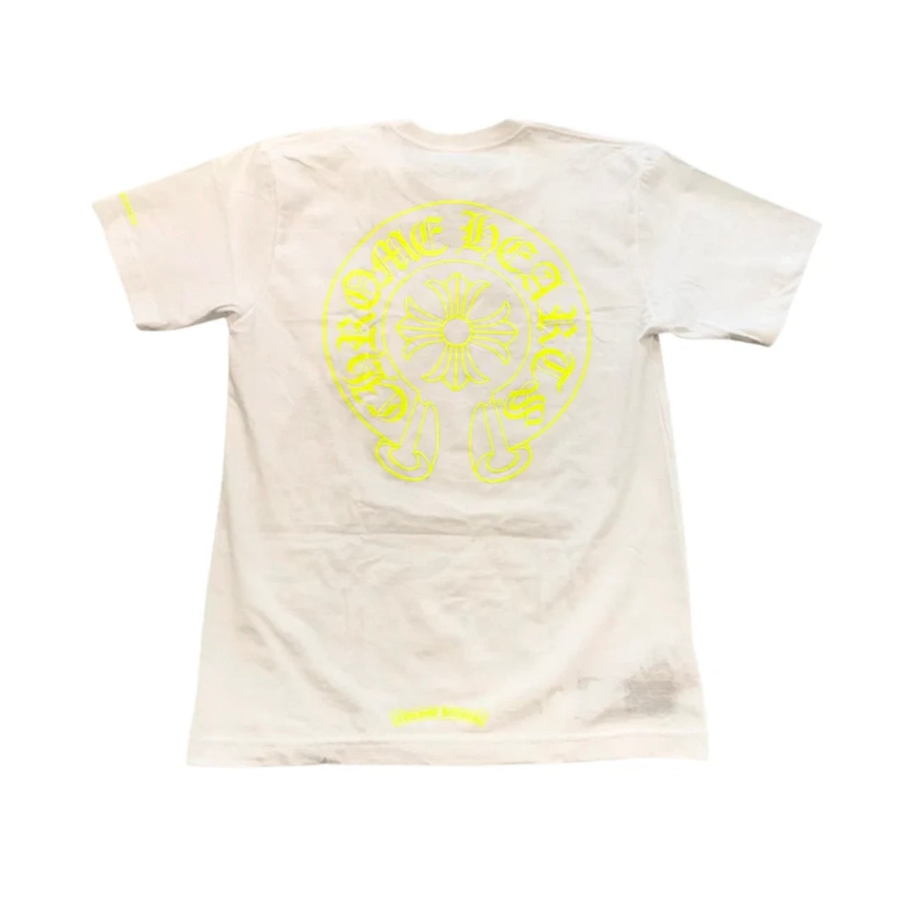 Chrome Hearts Classic Horseshoe Neon Logo T-Shirt (White)
