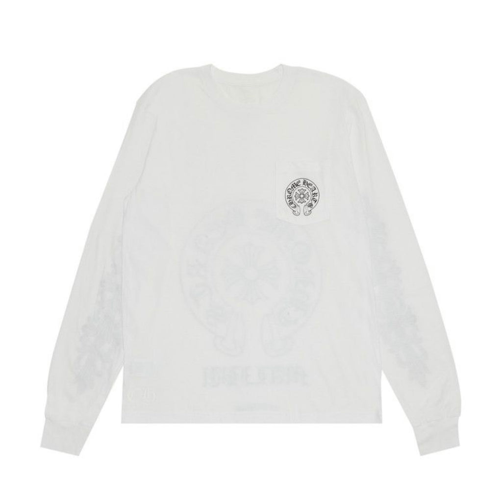 Malibu Horseshoe T-Shirt L/S (White)