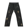 Cross Patch Chino Pants (Black/Camo)