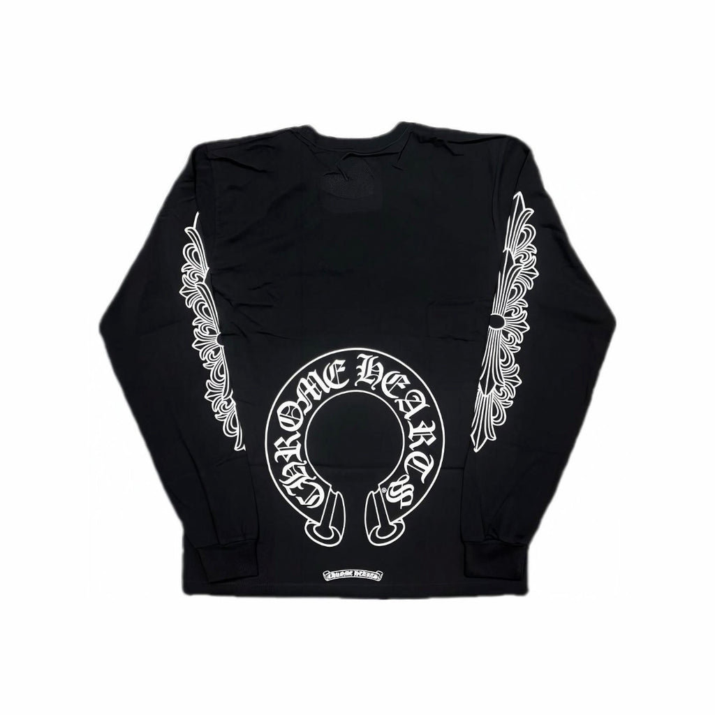 Classic Horseshoe T-Shirt L/S (Black)