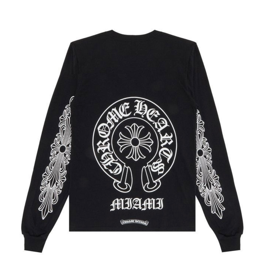 Miami Horseshoe T-Shirt L/S (Black)
