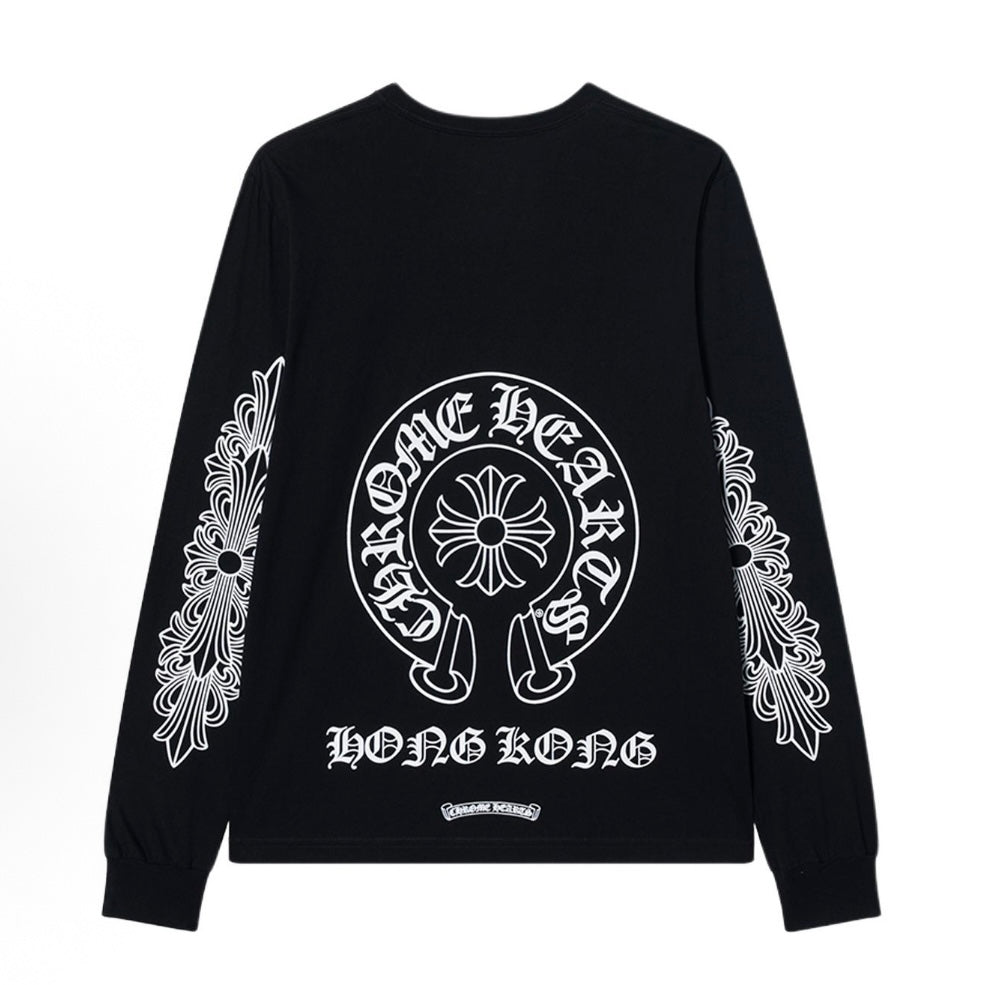 Hong Kong Horseshoe T-Shirt L/S (Black)