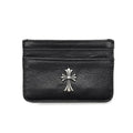 Silver Cross Black Leather Cardholder