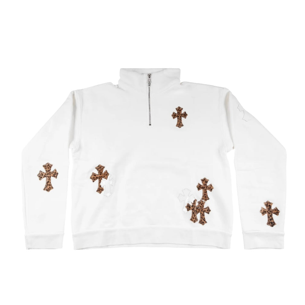 Paper Jam Quarter Zip (White）