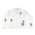 Paper Jam Quarter Zip (White）