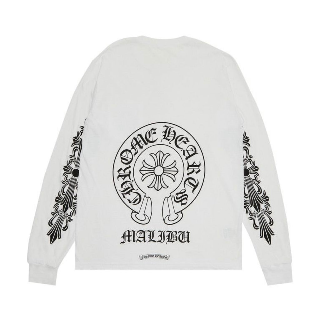 Malibu Horseshoe T-Shirt L/S (White)