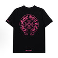Classic Horseshoe Pink Logo T-Shirt (Black)