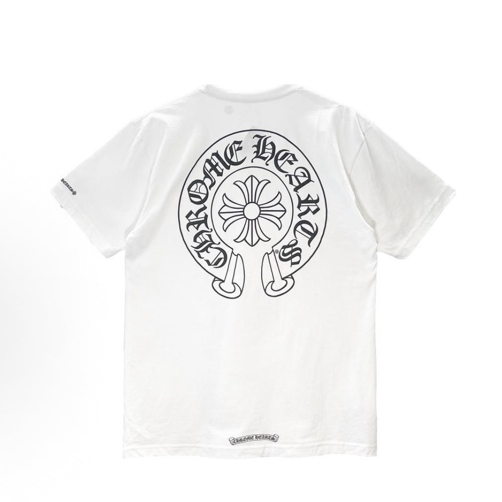 Chrome Hearts Classic Horseshoe Logo T-Shirt (White)