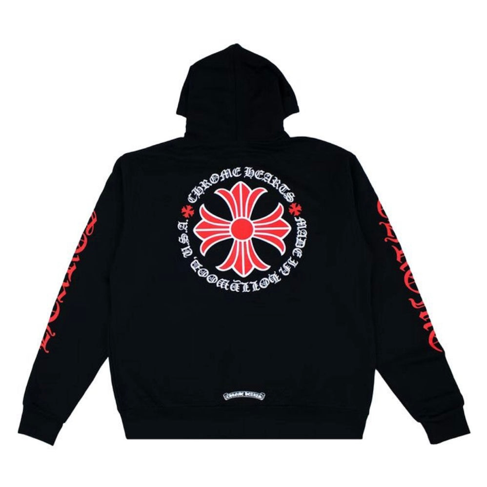 Made In Hollywood Plus Cross Zip Hoodie (Black)