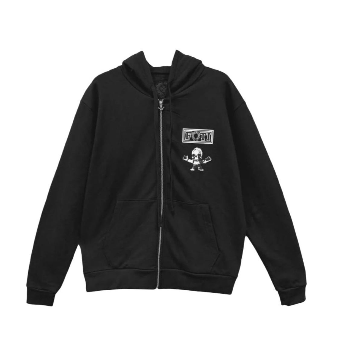 FOTI Black Zip Up Hoodie (Black)