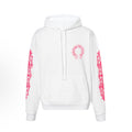 Pink Horseshoe Logo Hoodie (White)