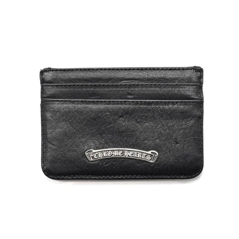 Silver Cross Black Leather Cardholder