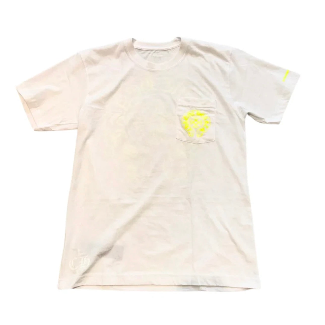 Chrome Hearts Classic Horseshoe Neon Logo T-Shirt (White)