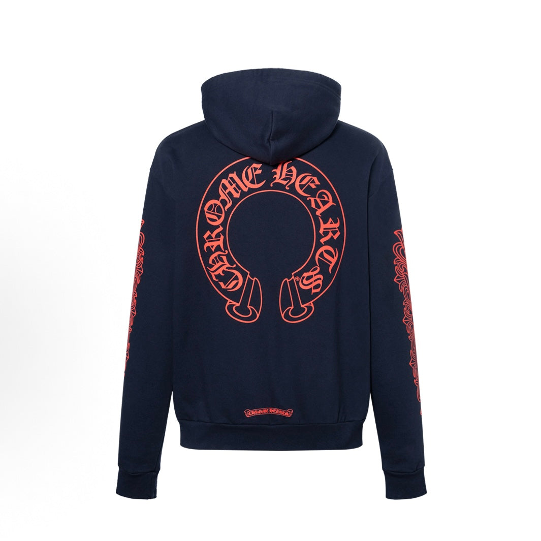 Classic Horseshoe Logo Hoodie (Navy)