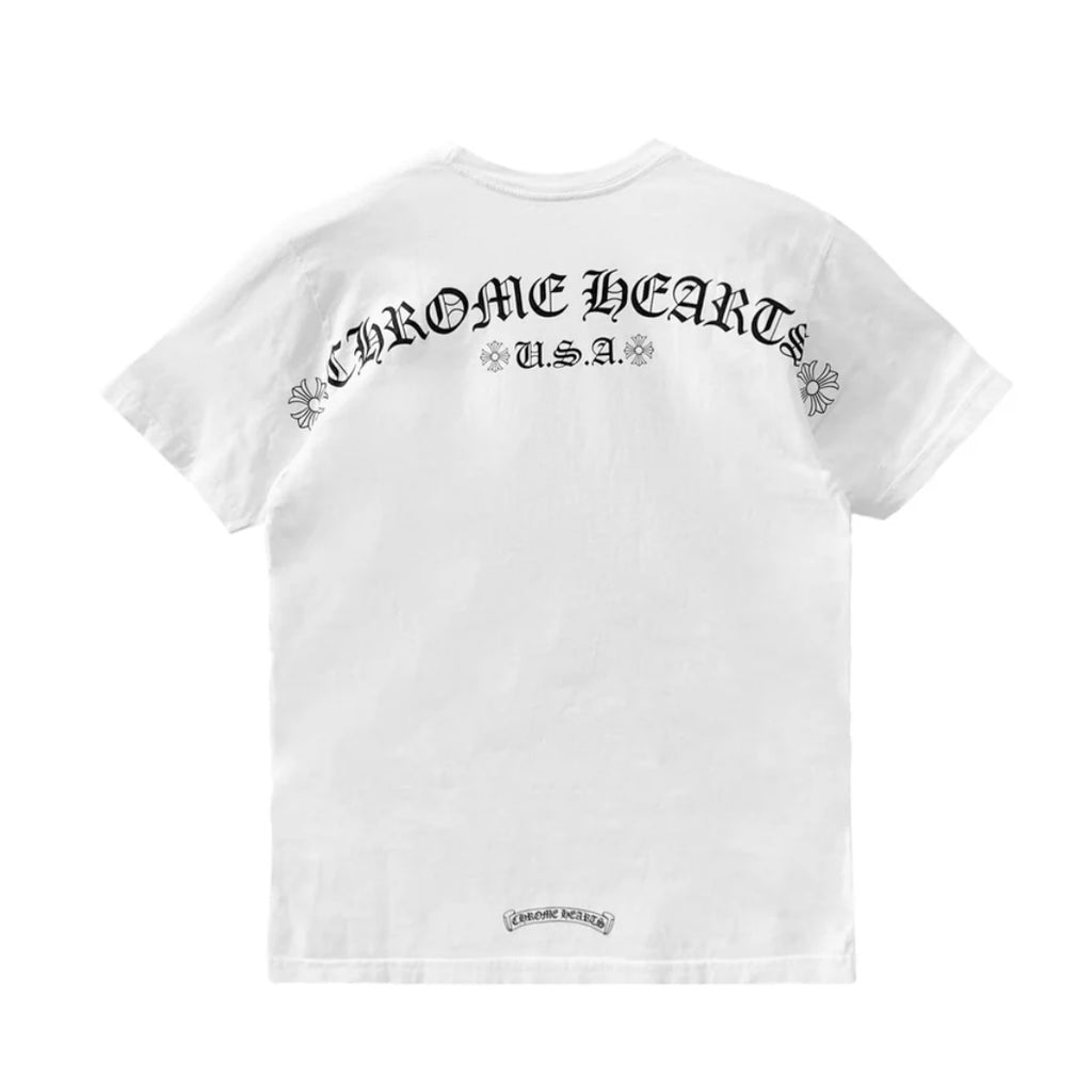 USA Script White Short Sleeve Tee