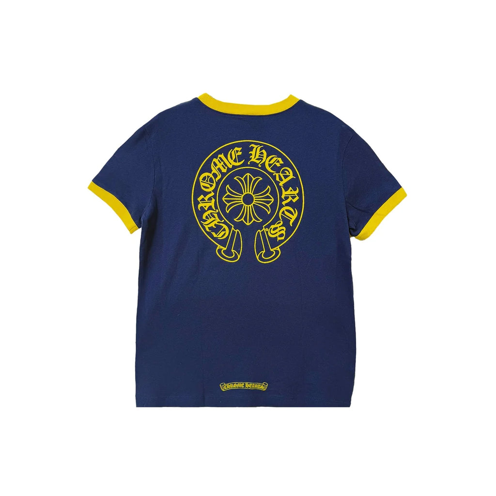 Roller Skates Horseshoe Short Sleeve Tee (Navy)