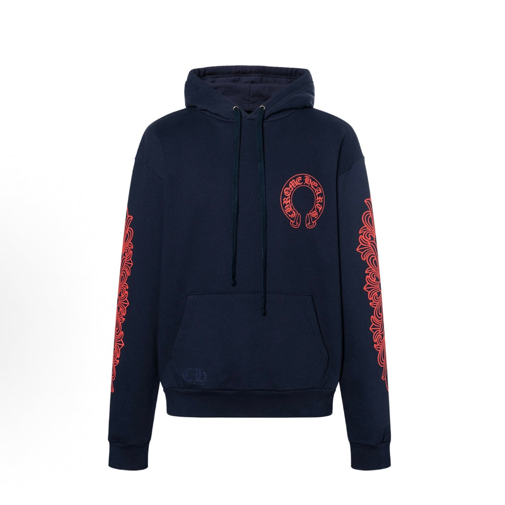 Classic Horseshoe Logo Hoodie (Navy)