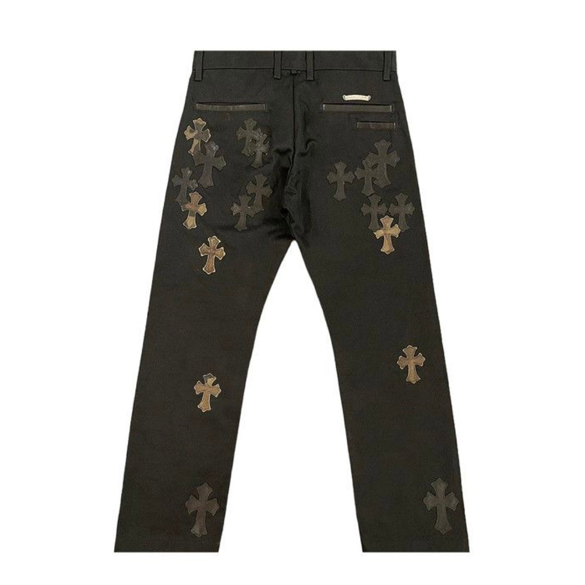 Cross Patch Chino Pants (Black/Camo)