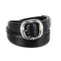 Chrome Hearts Gunslinger 925 Silver Black Leather Belt