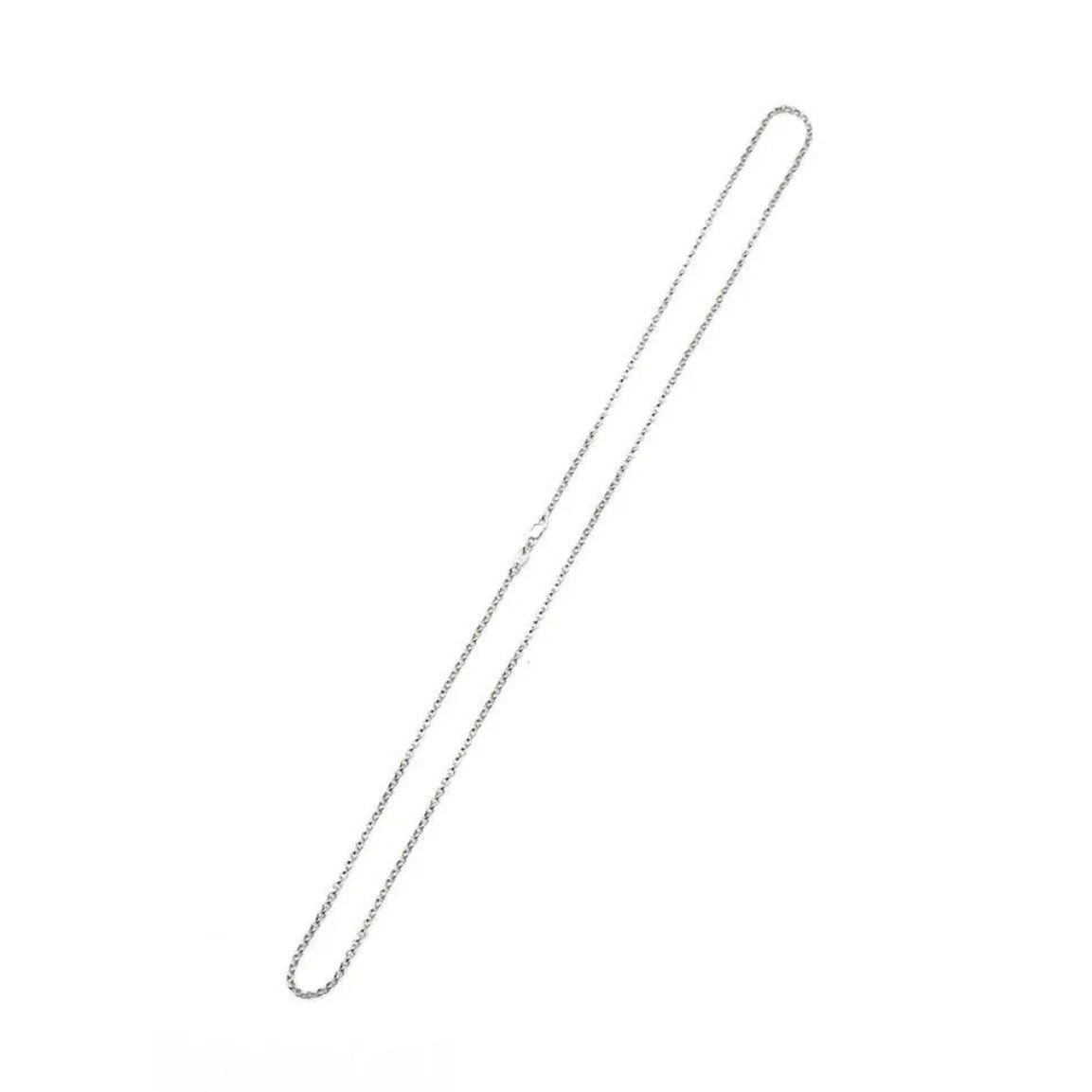 Silver Roll Chain Necklace (16 Inch)