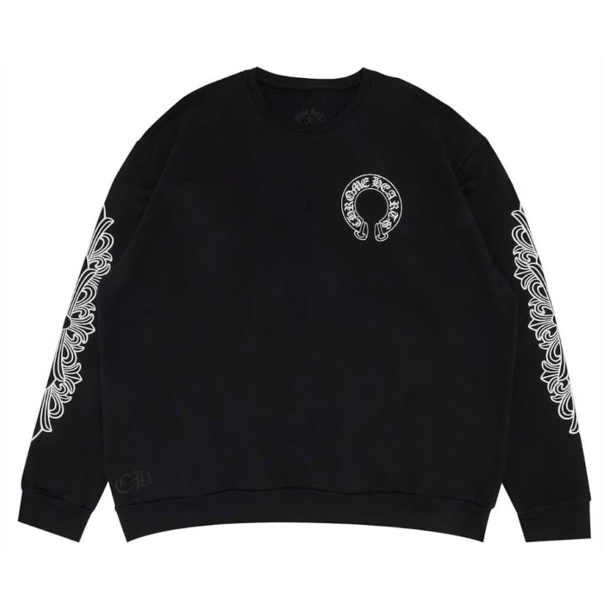 Chrome Hearts Classic Horseshoe Crewneck (Black)