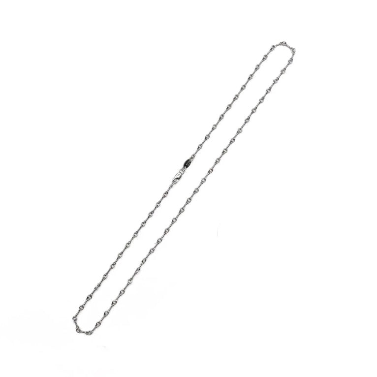 18K White Gold Twist Chain