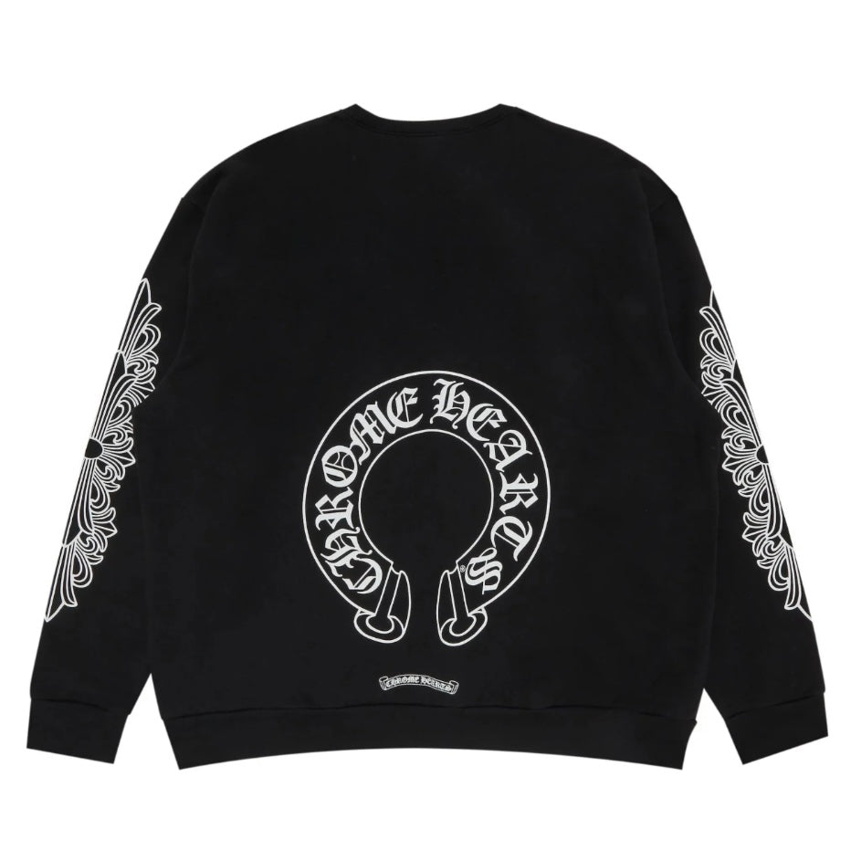 Chrome Hearts Classic Horseshoe Crewneck (Black)