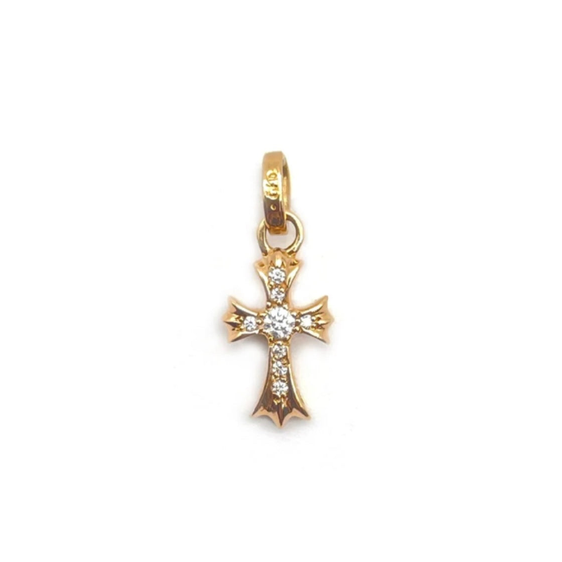 22k Yellow Gold Baby Fat With Diamonds