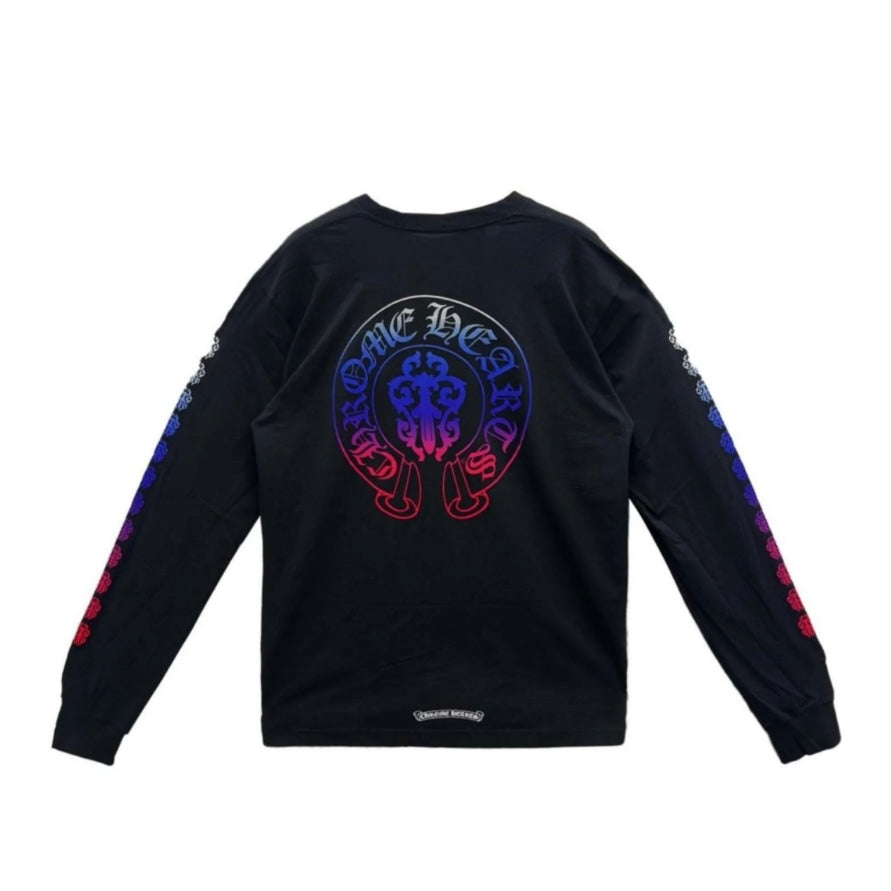 Gradient Dagger Long Sleeve T-Shirt (Black)