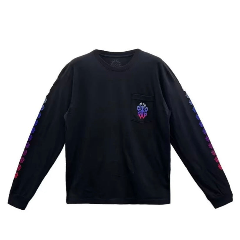 Gradient Dagger Long Sleeve T-Shirt (Black)