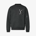 Louis Vuitton Grey Logo Crewneck