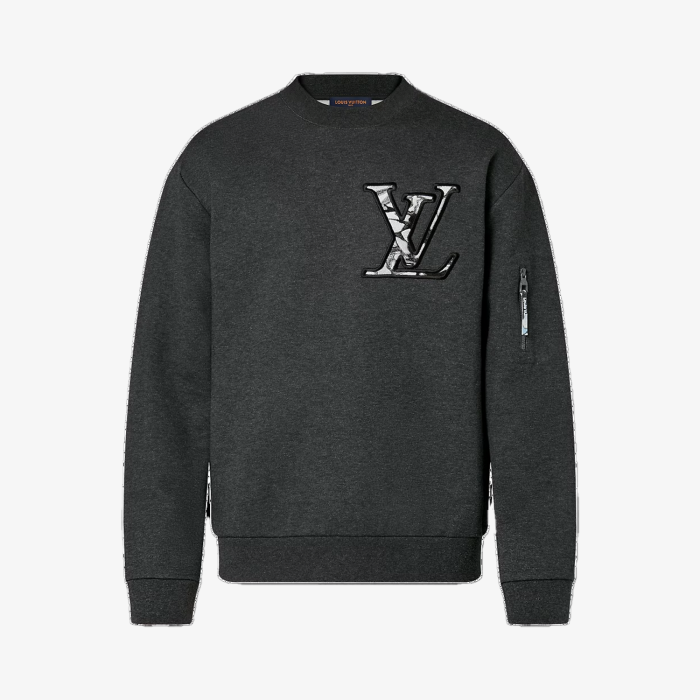 Louis Vuitton Grey Logo Crewneck