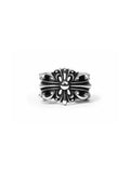 Silver Double Floral Ring