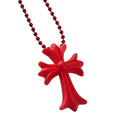 Cross Silicon Necklace (Red)